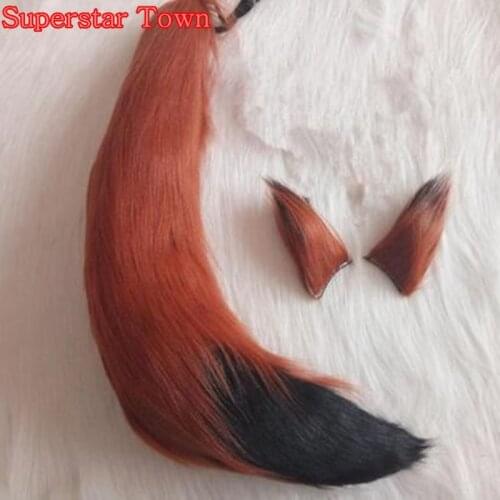 Japan Anime Spice and Wolf Holo Cosplay Fox Ear Tail Halloween Fox Tail With Ears Costumes