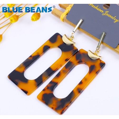 Acrylic Earrings Boho Bohemian 2019 Women Drop Jewelry Fashion luxury trendy earings handmade korean aesthetic accessorie