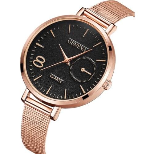 Women Watches 2020 NEW Top Luxury Ladies Watch GENEVA Watches Women Unique Simple Designer Super Thin Wristwatch reloj hombre