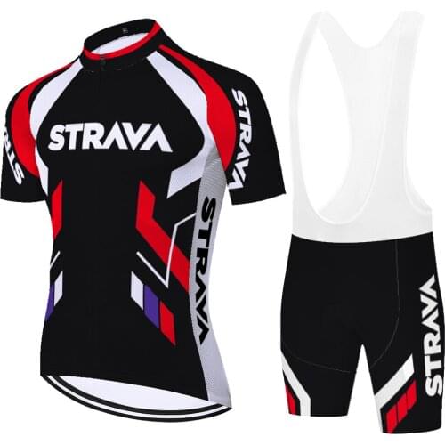 01 Italy Belgium strava Team Bike shorts set Men Short sleeve cycling jersey 2020 Spain France uniformes de ciclismo para hombre