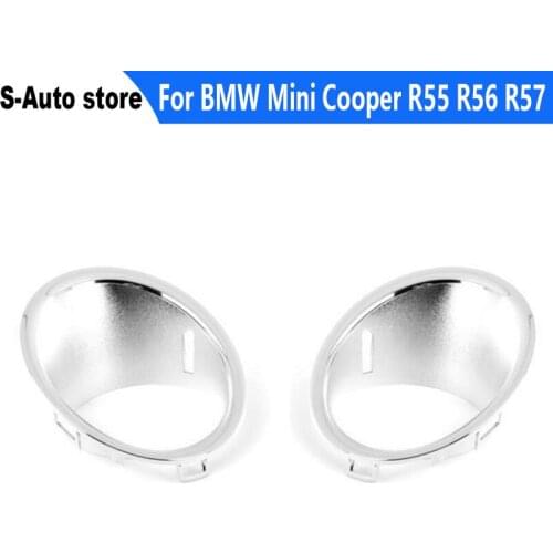 51112753661 51112753662 Front Fog Light Lamp Chrome Trim Ring Cover for BMW Mini Cooper R55 R56 R57 Petrol Vehicles