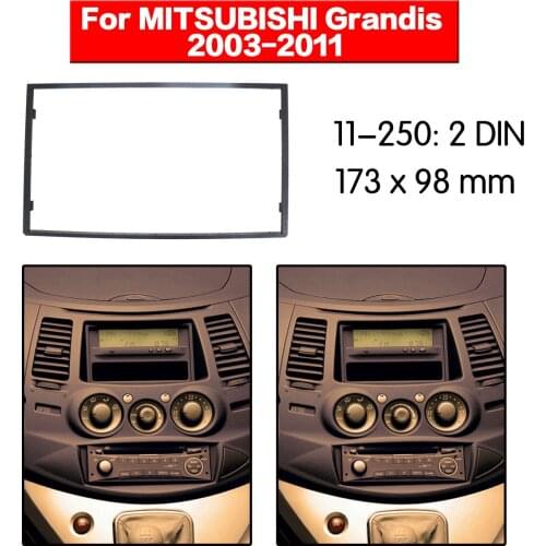 Car Radio frame Audio Fascia For Mitsubishi Grandic 2003+ Car Stereo Radio Fascia Panel Installation Adapter DVD player Frame