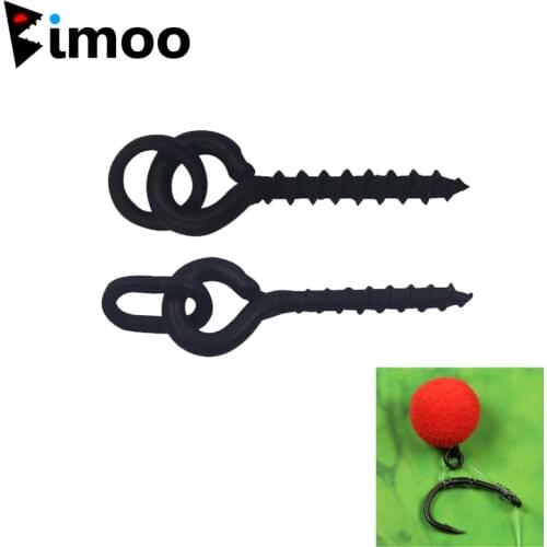 Bimoo Wholesale Carp Fishing Tackle Boilie Peg with Ring European Fishing Bait Screw Terminal Accessories