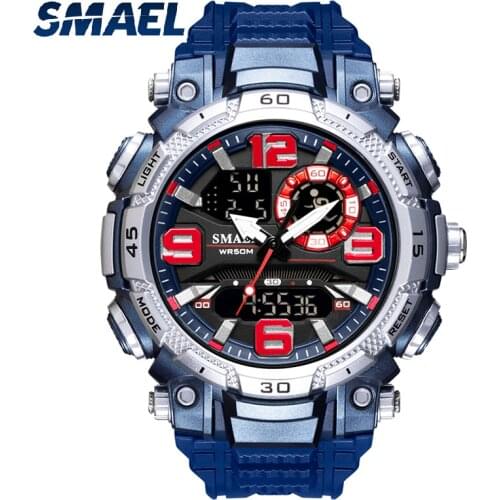 Quartz Watch For Men SMAEL Watch Waterproof Stopwatch LED Watches Male Clock 1921 Sport Watches Men relogio masculino Digital