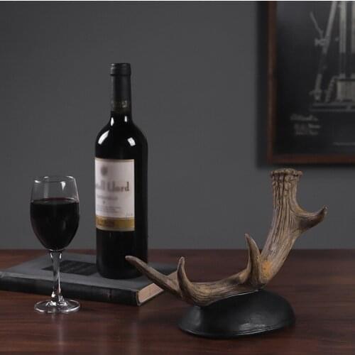 Decorative Table Top Wine Bottle Holder Vintage Resin Home Bar Decoration Wine Accessories for a Wine, Bar, Kitchen Organization
