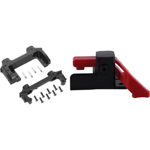 For TRX-4 ESC Easy Start Trigger Power Switch for 1/10 TRX4 & Front Rear Rail Bumper Mounts with Front Servo Mounts