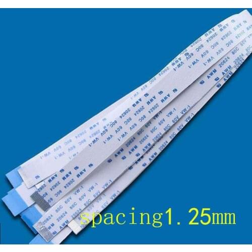 20pcs FFC FPC Flexible Flat Cable 50cm 1.25 mm pitch 12 PIN 500 mm Length Same Sides Type A