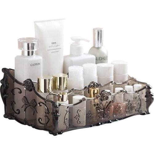 Makeup Cosmetic Storage Box Brush Lipstick Holder Desk Bathroom Organizer Large Capacity Makeup Display Case