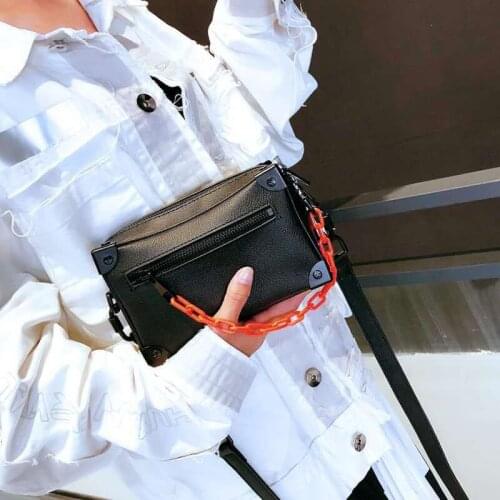 Mini small box small square bag womens new chain box bag color matching handbag One Shoulder Messenger Bag