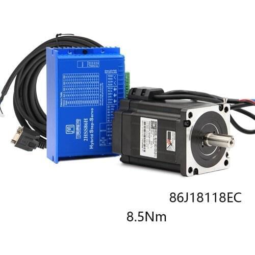 Nema34 86J18118EC Closed Loop Motor 8.5Nm Hybrid Stepping Motor 2HSS86H DC(40-110V) / AC(60-80V)