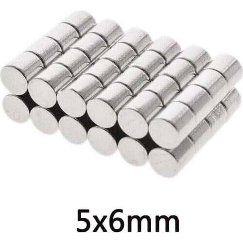 20/30/50PCS Neodymium 5x6 Magnet Super Strong Magnet 5mmx6mm Powerful Magnets 5x6mm Permanent Small Round Magnet 5*6 mm