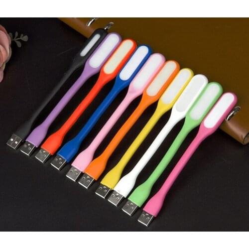 Mini Portable USB LED Lamp Bright Flexible Book Light Reading Table Lamps for Mobile Power Bank PC Laptop Notebook Night Lights