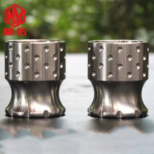 Small Waist 120ML Titanium Alloy Solid Hollow Ancient Roman Beer Mug Home Outdoor Camping Picnic Tea Set