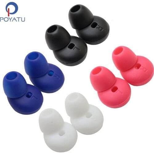 POYATU Earbuds Silicone Tips For Samsung R130 Gear Circle Silicone Headphone Tips For Samsung Gear Circle R130 Ear Buds Covers
