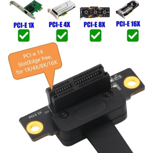 Extender Ribbon Adapter Extension Cable PCI-E 1X Slot Extension Riser Card Desktop PCI-Express 36Pin Ribbon Flex Cable