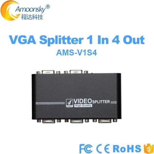 Vga Splitter vga switch box monitor adapter Switch 1 in 4 out Monitor Switch Video VGA Converter Box Adapte for LED screen