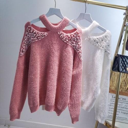 WELLEED Womens Off Shoulder Pullovers