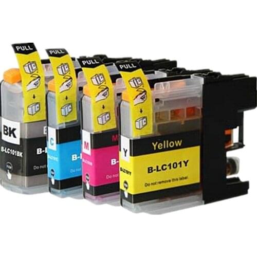 YOTAT For Brother LC101 LC 101XL 101 for Brother MFC-J245/ J285DW/J450DW/J470DW/J475DW/J650DW/J870DW/J875DW Brother DCP-J152W