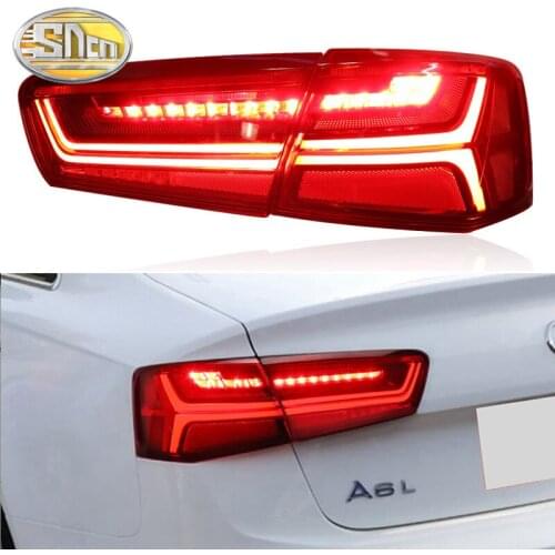 Rear Driving Lamp + Brake Lamp + Reverse + Dynamic Turn Signal Car LED Taillight Tail Light For Audi A6 C7 2012 - 2016