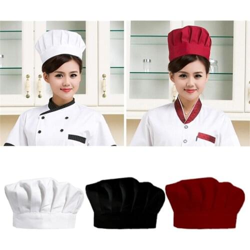 1PC Dessert Tools Elastic White Catering Baker Kitchen Adjustable Cook Chef Hat Cap Desserts Kitchen Baking Accessories