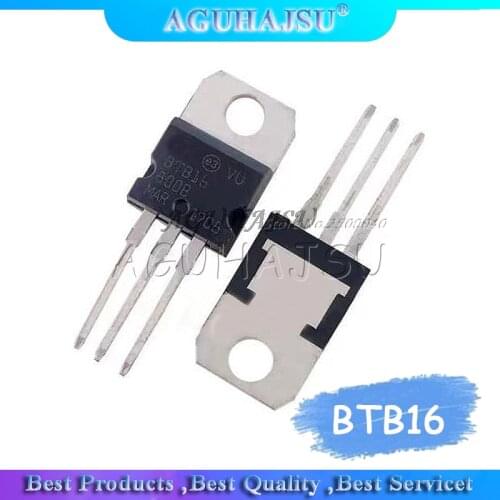 10pcs BTB16-800B BTB16-800 BTB016 Triacs 16 Amp 800 Volt TO-220 new original