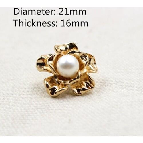 1512270,21mm 10pcs,fashion buttons,Classic fashion Imitation pearls buttons clothes clothes-diy handmade materials