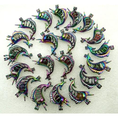 2020 Natural Stone Quartz Crystal Opal tiger eye Lucky beads Titanium fish Pendant for Diy Jewelry Making necklace woman man 1PC