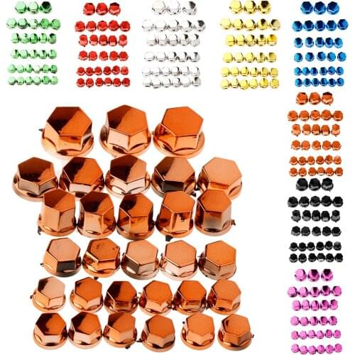 30 Pcs Practical Motorcycle Hex Socket Bolt Screw Nut Head Cover Cap Motorcycle Screw Cap Trim For Yamaha Honda Suzuki Etc