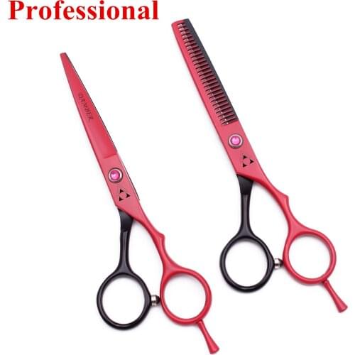5.5 Professional Hair Scissors Barber Hairdressing Scissors Thinning Scissors 440C Haircut Shears Hair Cutting Hairdresser 1013