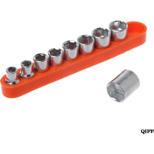 9Pcs/Set Wrench Hexagon Head DIY Fix Repair Hand Tool 5-13mm Socket Adapter Set Home Auto Car Bicycle A5YD