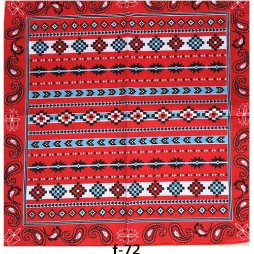New Fashion Hip Hop 100% Cotton Bandana Square Scarf 55cm*55cm Red Paisley Headband Printed For Women/Men/Boys/Girls