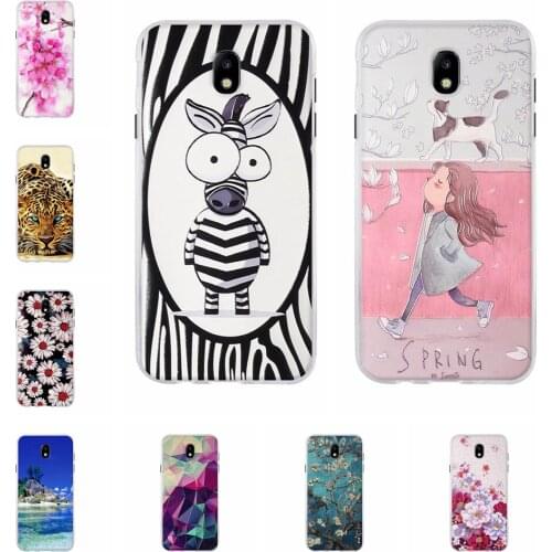 Case For Samsung Galaxy J7 2017 Case Silisone 3D Relief Painted Pattern Cover For Samsung J7 2017 J730F EU Version Phone Cases