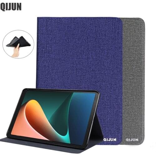 Flip Case For XiaoMi MiPad5 Pro 11.0'' 2021 Tablet Protective Stand Cover For MiPad 5 5Pro Mi Pad Back Silicone Soft Shell