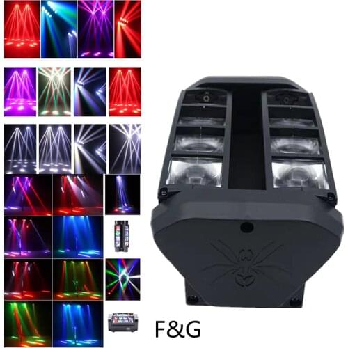 Hot selling professional DMX512 controlled mini spider moving head light, suitable for disco family party club reception, etc