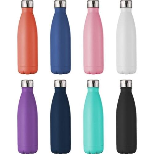 Double-wall Insulated Vacuum Flask Stainless Steel Travel Bottle Bpa Free Thermos For Sport Water Bottles 500ml New Thermos Cup