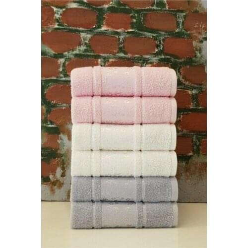 Camellia 50*80 Towel Set Pink 6 Pcs Cotton Hand Towel