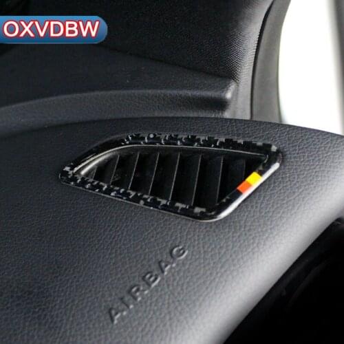 Carbon Fiber Dashboard Air Condition Vent Outlet Cover Trim Frame For Mercedes C Class W205 C180 C200 GLC Accessories