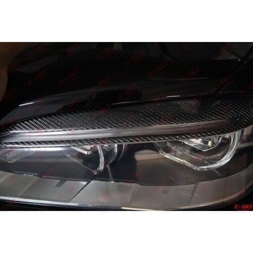 Z-ART carbon fiber front lamp cover for X5 X6 2014-2018 X5 carbon fiber eyrbrow X6 carbon fiber eyrbrow for F15 F16