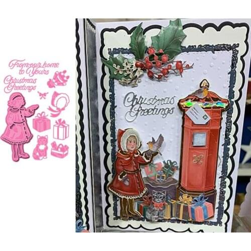 MATILDAS CHRISTMAS Metal Cutting Die Scrapbook Embossed Paper Card Album Craft Template Cut Die Stencils New for 2021 Arrive