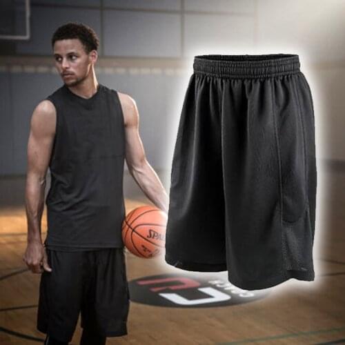 New Black Basketball Comfortable Shorts Quick Dry Breathable Training Basket-ball Jersey Sport Running Shorts Men Sportswear