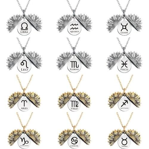 OATHYAN Women's Pendants Zodiac Signs