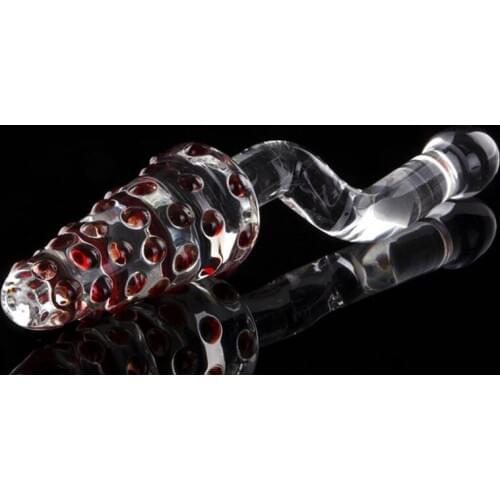 Huge Glass Anal Plug Adult Sex Hand Shake Anal dildo Sex Toys For Women Men gay massage Butt Anal beads dilator erotic shop