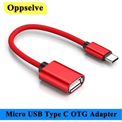 USB Type C OTG Adapter Micro USB Male To USB Female Cable USB C Converters For Macbook Samsung S21 Xiaomi Micro USB OTG Adapter