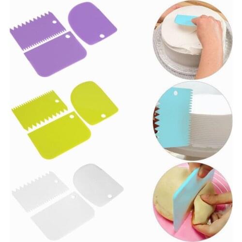 Kitchen Accessories 3Pcs Plastic Baking Cake Scraper Dough Vegetable Cutter Kitchenware Accesorios De Cocina Kitchen Gadgets,Q