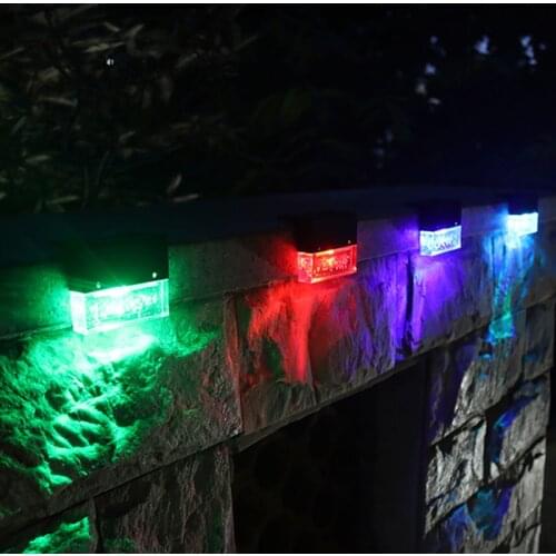 Solar Lights Solar Step Lights Outdoor Waterproof Led Solar Stair Lights Fence Lamp Decoration For Patio Stairs Garden Yard