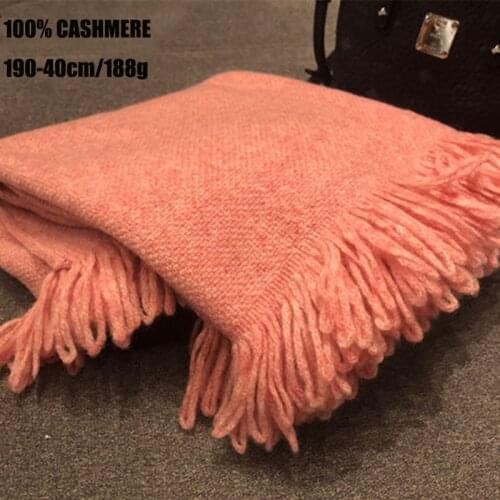 Women cashmere Scarf 100 knitted Tassels New autumn and winter hollow fringed scarf warm Luxury brand style fringed warm thick