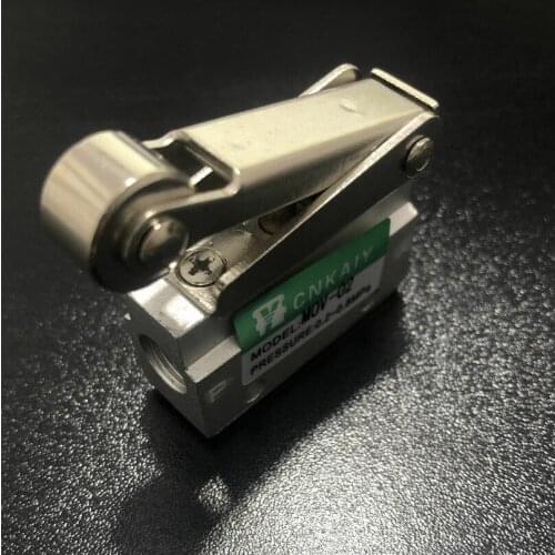 1Pcs MOV-02 2 Way 2 Position 1/8" Thread Wheel Switch Pneumatic Mechanical Valve Brand New