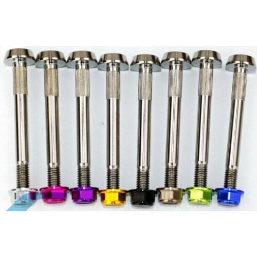 1PC Titanium Screw nut for Suspension Spring shock absorber for Brompton Bicycle Tc4 Titanium Alloy Tail Flange Nut 7075