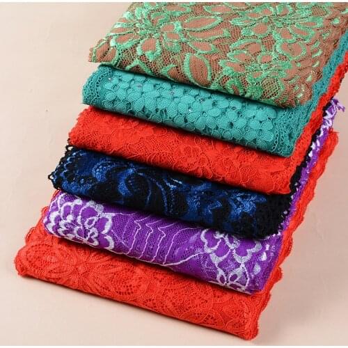 10Yards 16cm Wide Nylon Elastic Lace Trim For DIY Clothing Headband Accessories Sewing Appliques Stretch French Net Lace Fabric