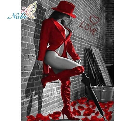 5d diy diamond painting full square Diamond embroidery people - diamond mosaic pictures of rhinestones 657DD